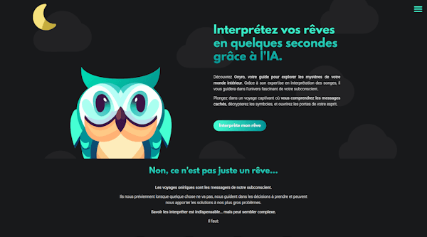 Site WordPress chatbot intelligence artificielle Onyro – La Web Fabrik