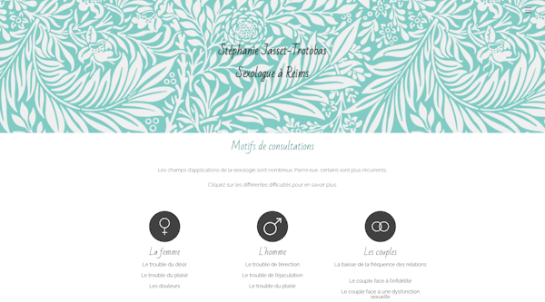 Site WordPress sexologue Reims consultation santé – La Web Fabrik
